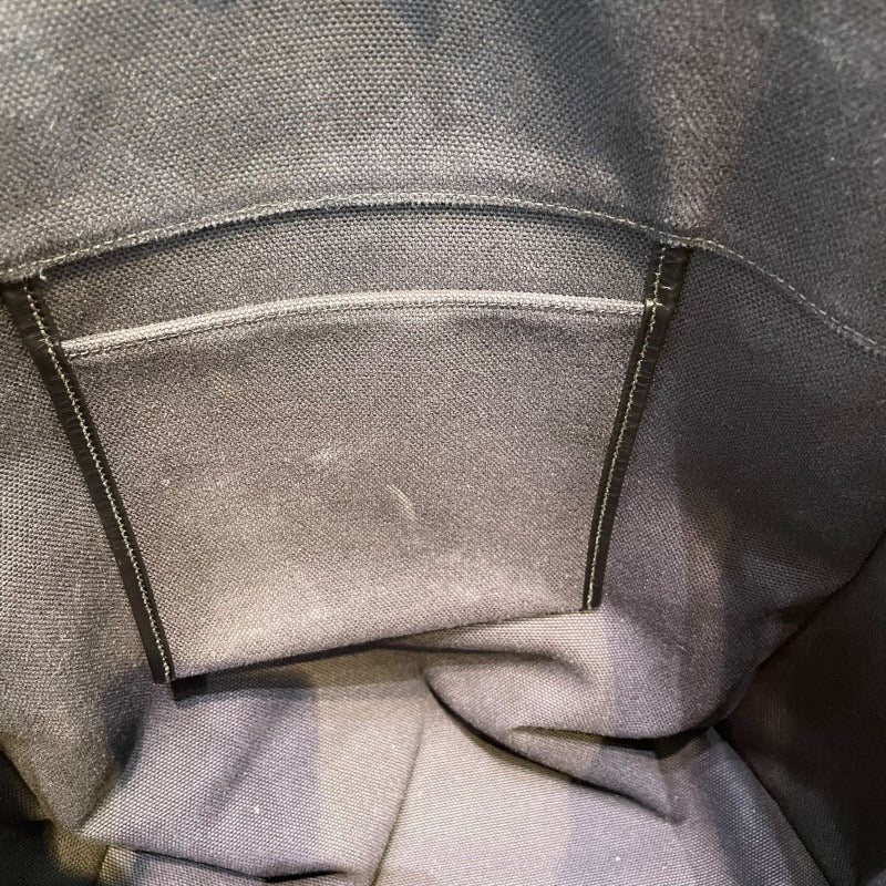 エルメス HERMES エトリヴィエール B刻印 ネイビー・ネイビー・シルバー金具 トワル・ヴァッシュハンター レディース トートバッグ