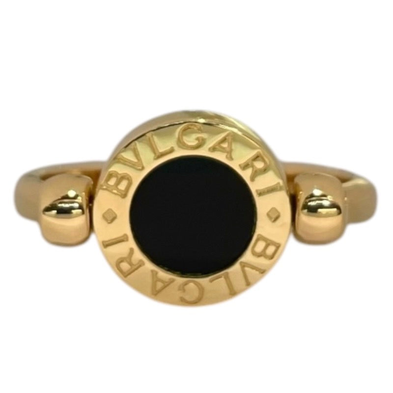 ブルガリ BVLGARI フリップリング 750YG/オニキス/サンゴ ジュエリー