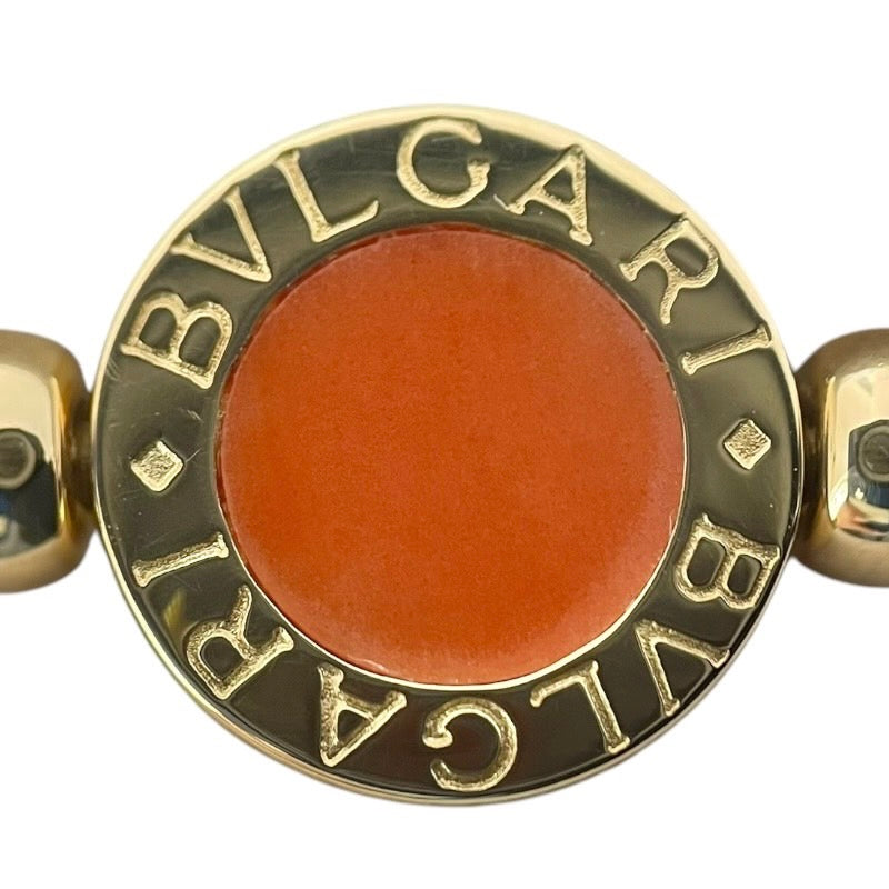 ブルガリ BVLGARI フリップリング 750YG/オニキス/サンゴ ジュエリー