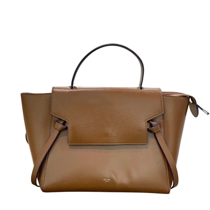 セリーヌ CELINE ベルトバッグ マイクロ ブラウン レザー レディース ハンドバッグ