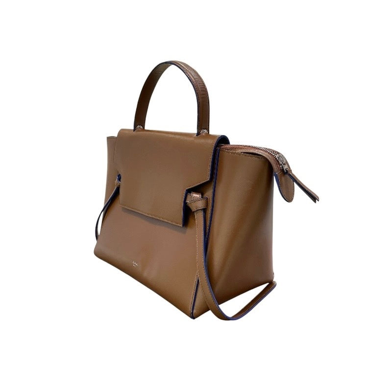 セリーヌ CELINE ベルトバッグ マイクロ ブラウン レザー レディース ハンドバッグ