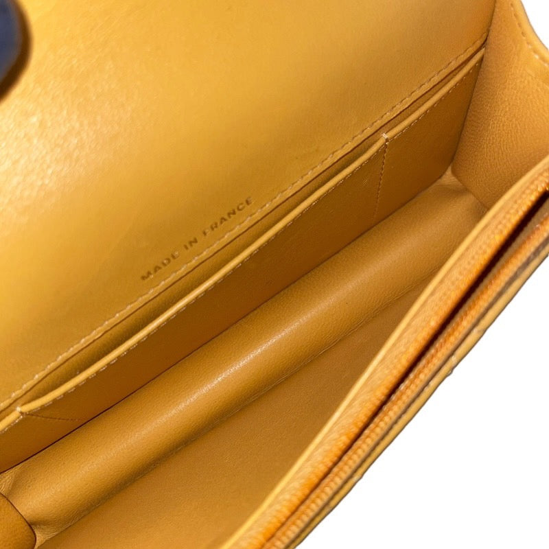 シャネル CHANEL マトラッセフラップ フォンショルダー AP3226 ランダムシリアル イエロー×ゴールド金具 ラムスキン レディース ショルダーバッグ
