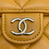 シャネル CHANEL マトラッセフラップ フォンショルダー AP3226 ランダムシリアル イエロー×ゴールド金具 ラムスキン レディース ショルダーバッグ