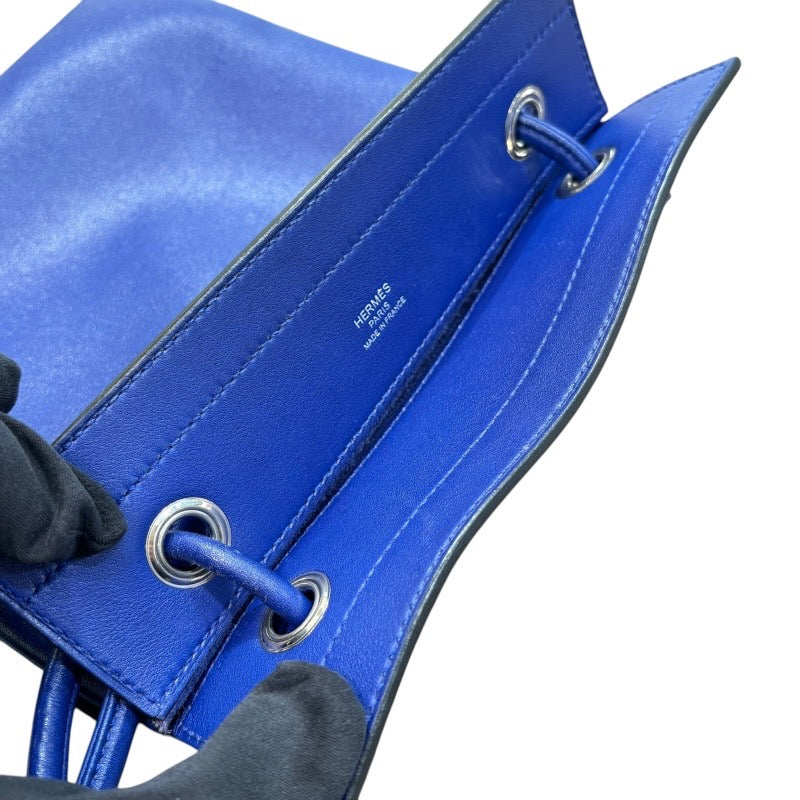 エルメス HERMES アリーヌミニ C刻印 ブルーエレクトリック スイフト レディース ショルダーバッグ
