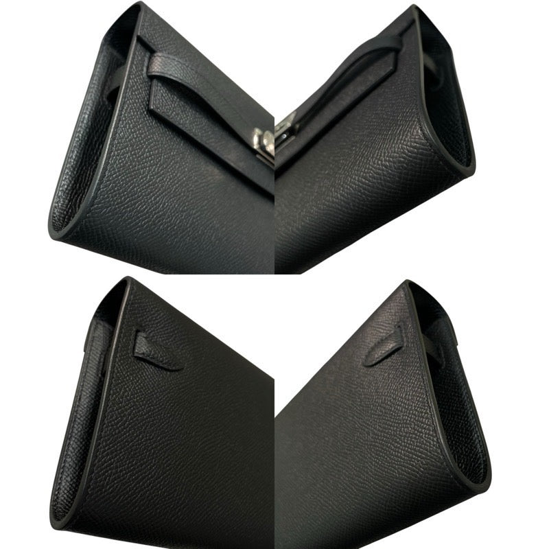 エルメス HERMES ケリートゥーゴー U刻 ブラック×シルバー金具 エプソン レディース ショルダーバッグ