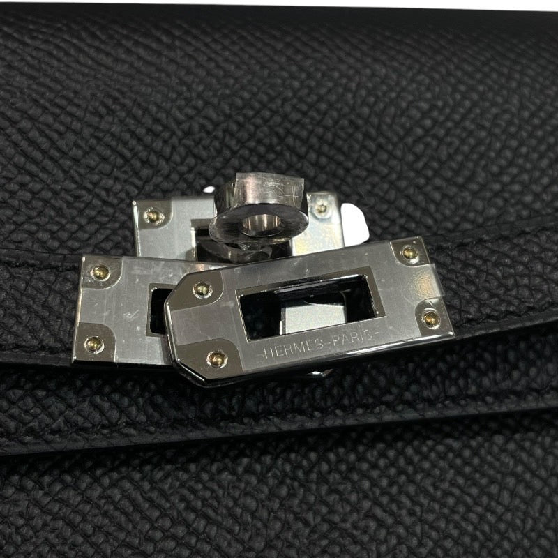 エルメス HERMES ケリートゥーゴー U刻 ブラック×シルバー金具 エプソン レディース ショルダーバッグ