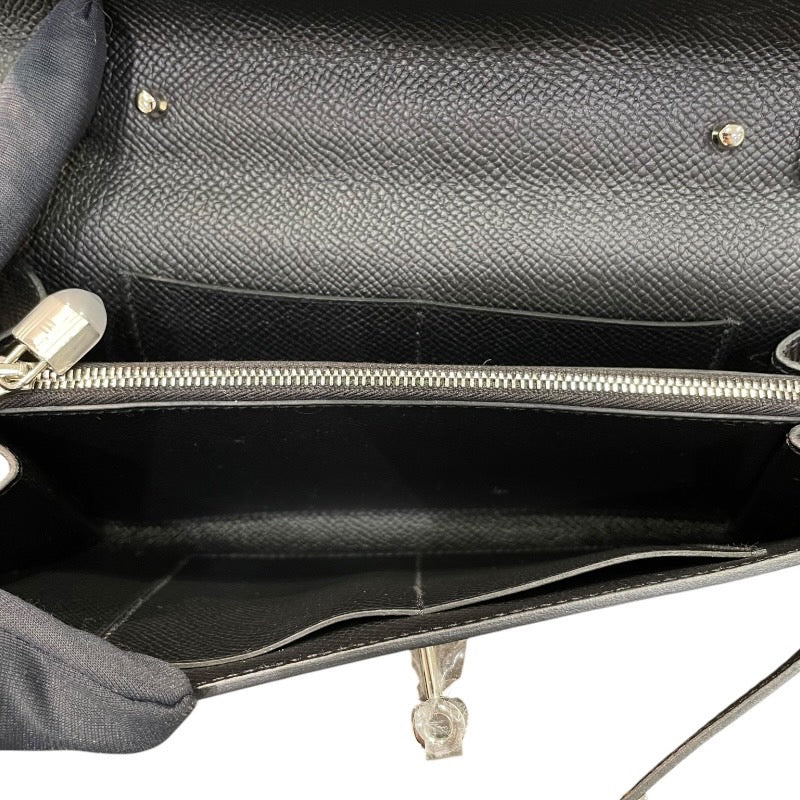 エルメス HERMES ケリートゥーゴー U刻 ブラック×シルバー金具 エプソン レディース ショルダーバッグ