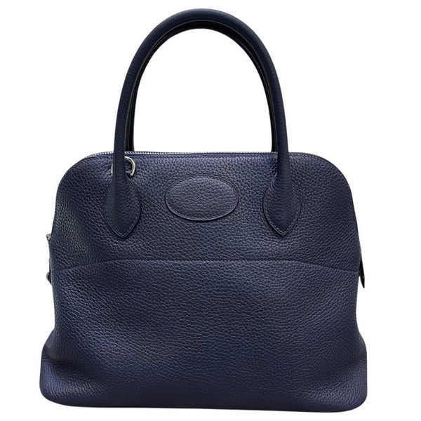エルメス HERMES ボリード31 A刻印 ブルーニュイ×シルバー金具 トリヨンクレマンス レディース ショルダーバッグ