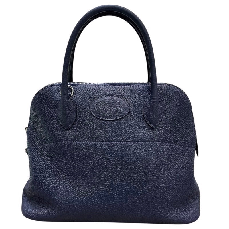 エルメス HERMES ボリード31 A刻印 ブルーニュイ×シルバー金具 トリヨンクレマンス レディース ショルダーバッグ