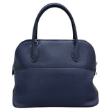 エルメス HERMES ボリード31 A刻印 ブルーニュイ×シルバー金具 トリヨンクレマンス レディース ショルダーバッグ