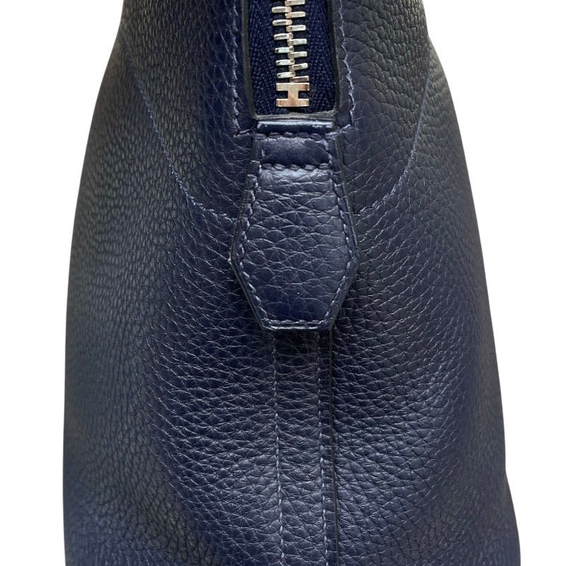 エルメス HERMES ボリード31 A刻印 ブルーニュイ×シルバー金具 トリヨンクレマンス レディース ショルダーバッグ
