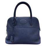 エルメス HERMES ボリード31 A刻印 ブルーニュイ×シルバー金具 トリヨンクレマンス レディース ショルダーバッグ