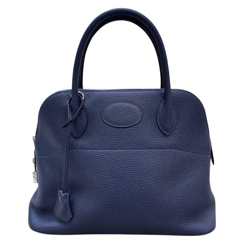 エルメス HERMES ボリード31 A刻印 ブルーニュイ×シルバー金具 トリヨンクレマンス レディース ショルダーバッグ
