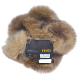 フェンディ FENDI ラビットファーコサージュ ベージュ ファー アクセサリー