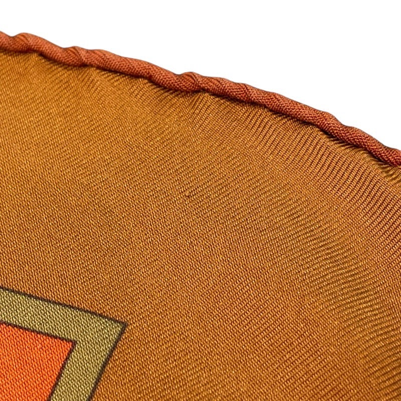エルメス HERMES カレ90　SURTEINT MIEL ブラウン シルク100％ ユニセックス スカーフ