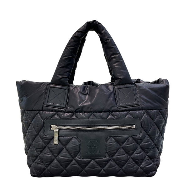 シャネル CHANEL ココクーントートPM A48610　14番台 ブラック ナイロン レディース トートバッグ