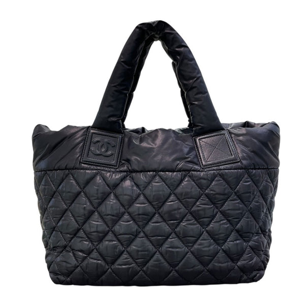 シャネル CHANEL ココクーントートPM A48610　14番台 ブラック ナイロン レディース トートバッグ