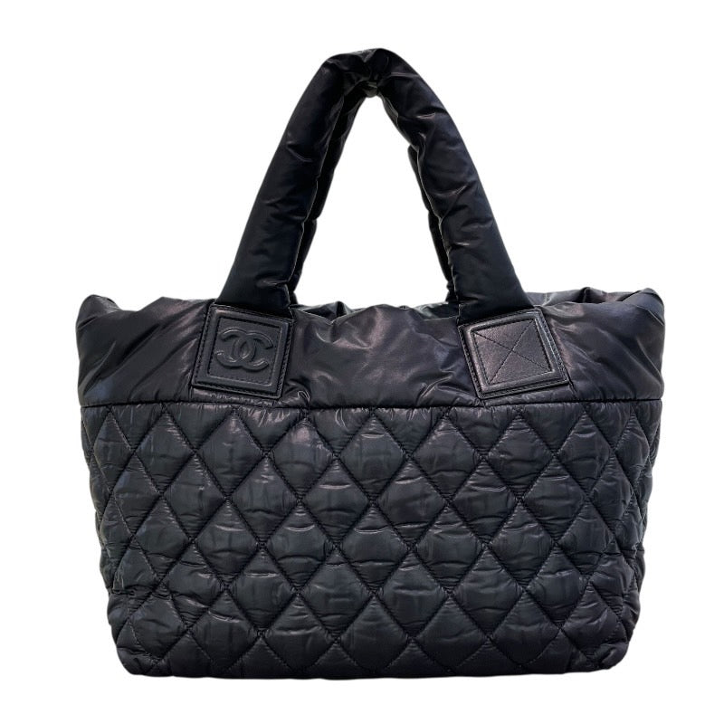 シャネル CHANEL ココクーントートPM A48610　14番台 ブラック ナイロン レディース トートバッグ