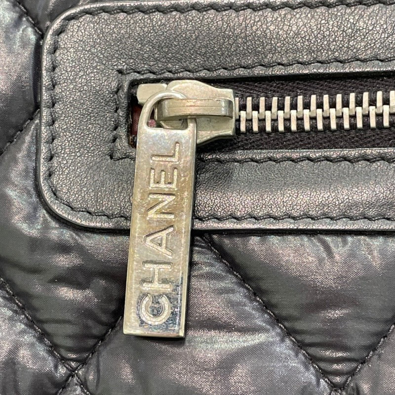 シャネル CHANEL ココクーントートPM A48610　14番台 ブラック ナイロン レディース トートバッグ