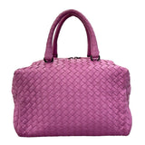ボッテガ・ヴェネタ BOTTEGA VENETA イントレチャートミニボストン 4288051 パープル レザー レディース ボストンバッグ