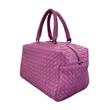 ボッテガ・ヴェネタ BOTTEGA VENETA イントレチャートミニボストン 4288051 パープル レザー レディース ボストンバッグ
