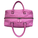 ボッテガ・ヴェネタ BOTTEGA VENETA イントレチャートミニボストン 4288051 パープル レザー レディース ボストンバッグ