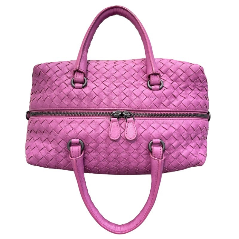 ボッテガ・ヴェネタ BOTTEGA VENETA イントレチャートミニボストン 4288051 パープル レザー レディース ボストンバッグ