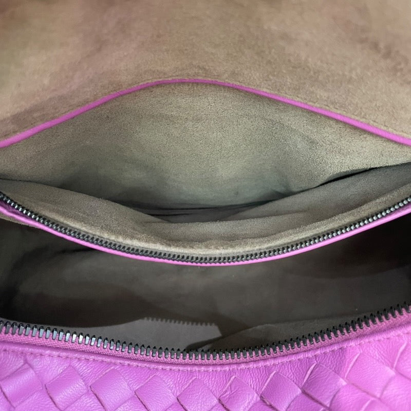 ボッテガ・ヴェネタ BOTTEGA VENETA イントレチャートミニボストン 4288051 パープル レザー レディース ボストンバッグ
