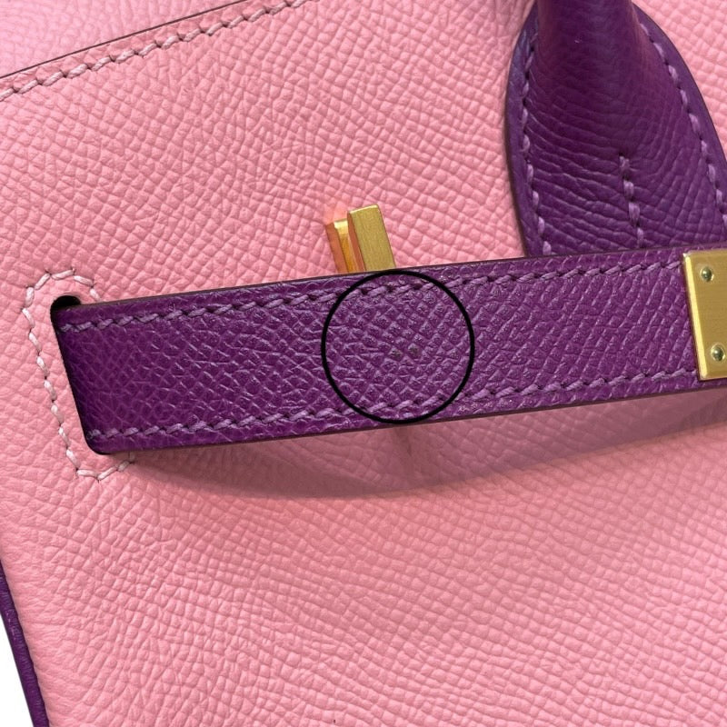 エルメス HERMES バーキン30 　パーソナルオーダー T刻印 ローズコンフェッティ×アネモネ×ゴールド金具 エプソン レディース ハンドバッグ