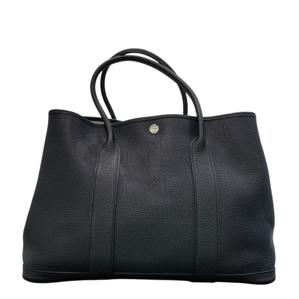 エルメス HERMES ガーンパーティPM □Q刻 ブラック×SV金具 ネゴンダ ユニセックス トートバッグ