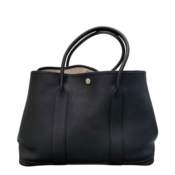 エルメス HERMES ガーンパーティPM □Q刻 ブラック×SV金具 ネゴンダ ユニセックス トートバッグ