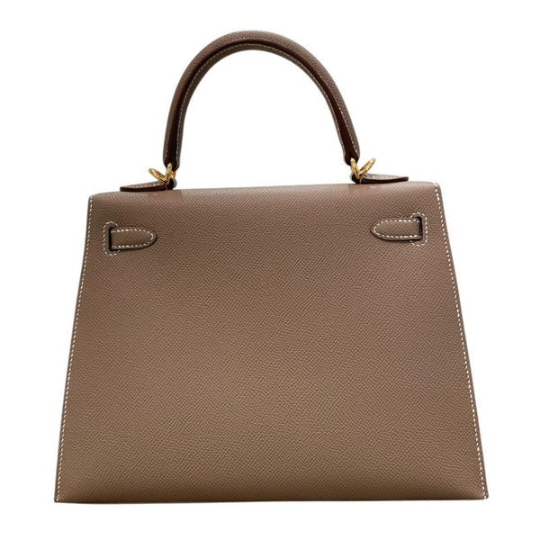 エルメス HERMES バーキン25 外縫い Ｋ刻印 エトゥープ×ゴールド金具 エプソン レディース ハンドバッグ