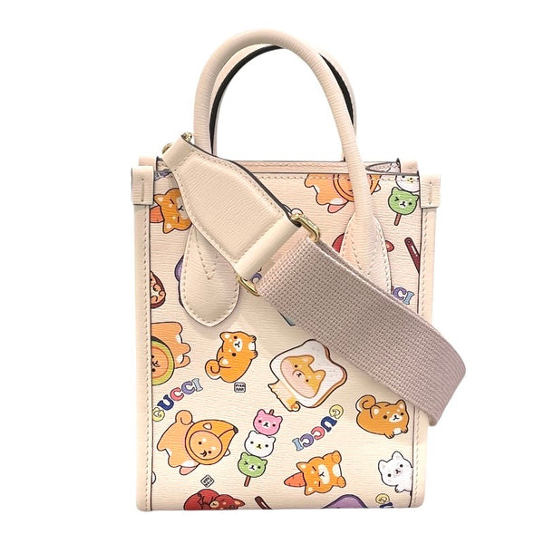 グッチ GUCCI 2WAYバッグ Pikarar 699406 アイボリー×ゴールド金具 レザー レディース ショルダーバッグ
