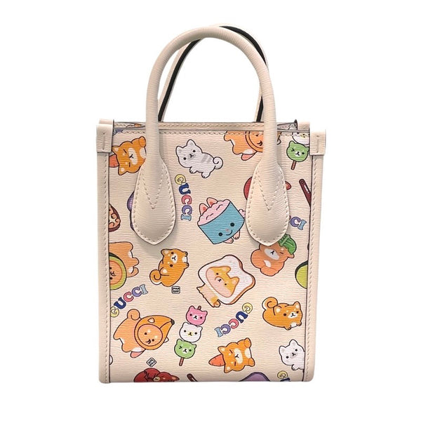 グッチ GUCCI 2WAYバッグ Pikarar 699406 アイボリー×ゴールド金具 レザー レディース ショルダーバッグ
