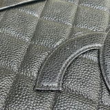 シャネル CHANEL ココマークミニボストン A20997 8番台 ブラック×ゴールド金具 キャビアスキン レディース トートバッグ