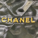 シャネル CHANEL CHANEL22スモールバッグ AS3260 ブラック　ゴールド金具 シャイニーカーフスキン レディース ハンドバッグ
