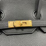 エルメス HERMES バーキン35 D刻 ブラック　GD金具 トゴ ユニセックス ハンドバッグ