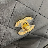 シャネル CHANEL チェーンリュック ブラック　GD金具 ラムスキン レディース リュック・デイパック