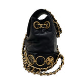 シャネル CHANEL チェーンリュック ブラック　GD金具 ラムスキン レディース リュック・デイパック