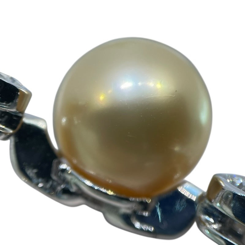 カルティエ Cartier 2Pパール ダイヤネックレス 750WG/パール/ダイヤモンド ジュエリー