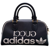 グッチ GUCCI ミニダッフルバッグ adidasコラボ 702397 レザー ユニセックス ボストンバッグ