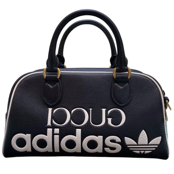 グッチ GUCCI ミニダッフルバッグ adidasコラボ 702397 レザー ユニセックス ボストンバッグ