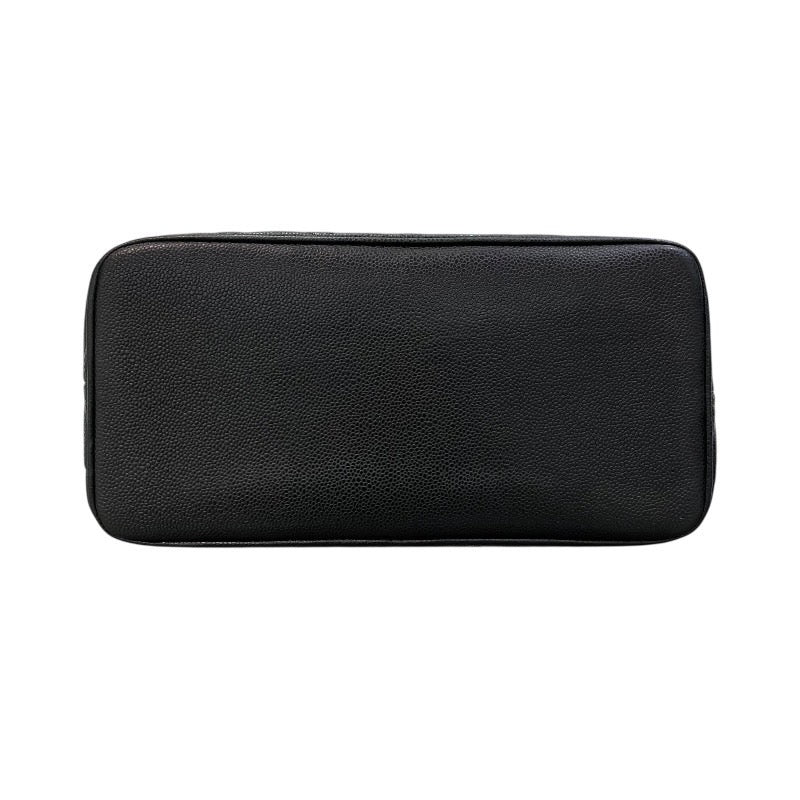シャネル CHANEL 復刻トート A01804 6番台 ブラック×シルバー金具 キャビアスキン レディース トートバッグ
