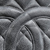 シャネル CHANEL 復刻トート A01804 6番台 ブラック×シルバー金具 キャビアスキン レディース トートバッグ