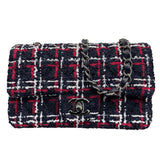 シャネル CHANEL ミニマトラッセ20 A69900 29番台 ネイビー×レッド×ホワイト シルバー金具 ツイード レディース ショルダーバッグ
