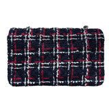 シャネル CHANEL ミニマトラッセ20 A69900 29番台 ネイビー×レッド×ホワイト シルバー金具 ツイード レディース ショルダーバッグ