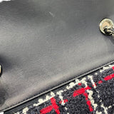 シャネル CHANEL ミニマトラッセ20 A69900 29番台 ネイビー×レッド×ホワイト シルバー金具 ツイード レディース ショルダーバッグ