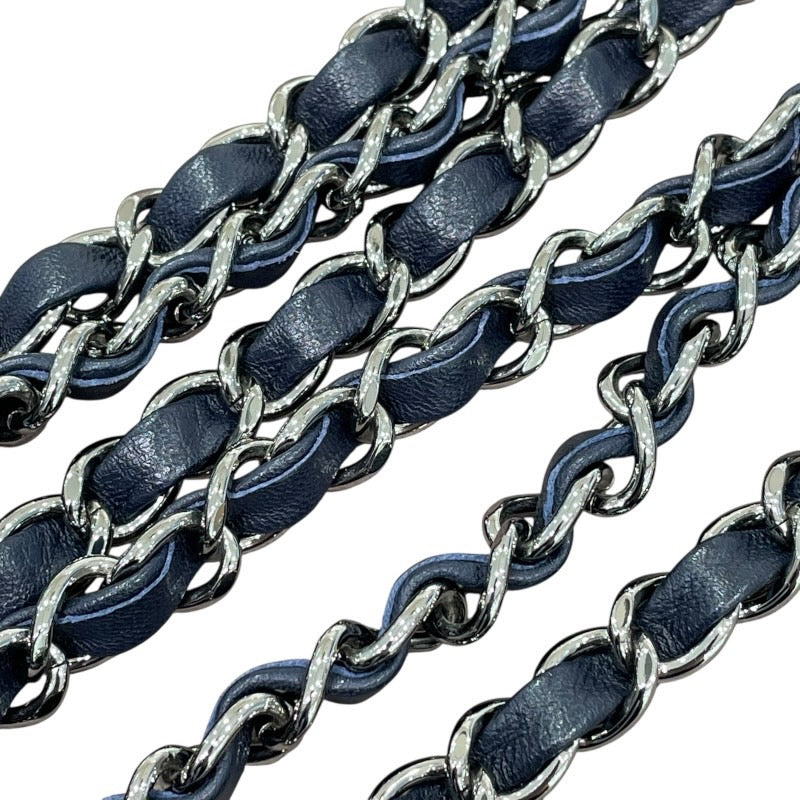シャネル CHANEL ミニマトラッセ20 A69900 29番台 ネイビー×レッド×ホワイト シルバー金具 ツイード レディース ショルダーバッグ