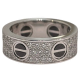カルティエ Cartier ラブリング フルパヴェダイヤ 750WG/ダイヤモンド ジュエリー