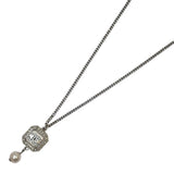 シャネル CHANEL ココマークパールネックレス シルバー メタル アクセサリー